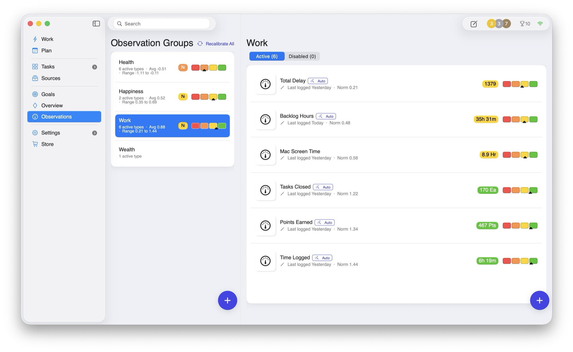 HWH macOS app — Habit Tracker